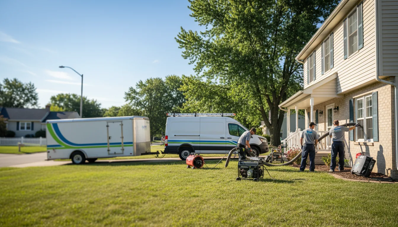 Flooded Basement Restoration And Cleanup With Repair in Baldwin, MI near me